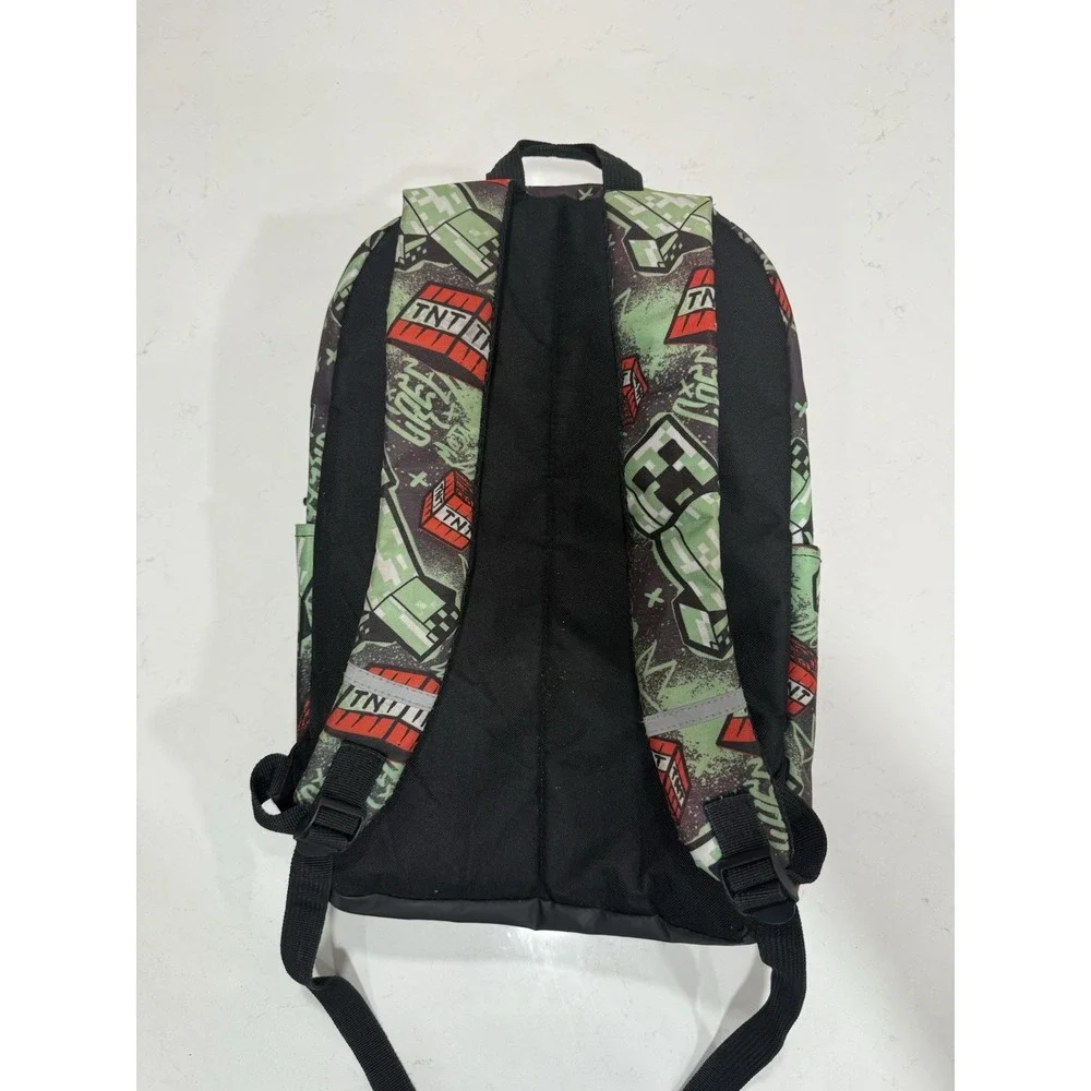 MINECRAFT Creeper‎ TNT Printed Kids Backpack 17